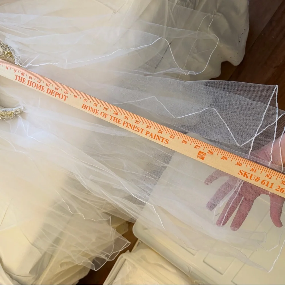 Vintage White and Gold Beaded Bridal Headband
